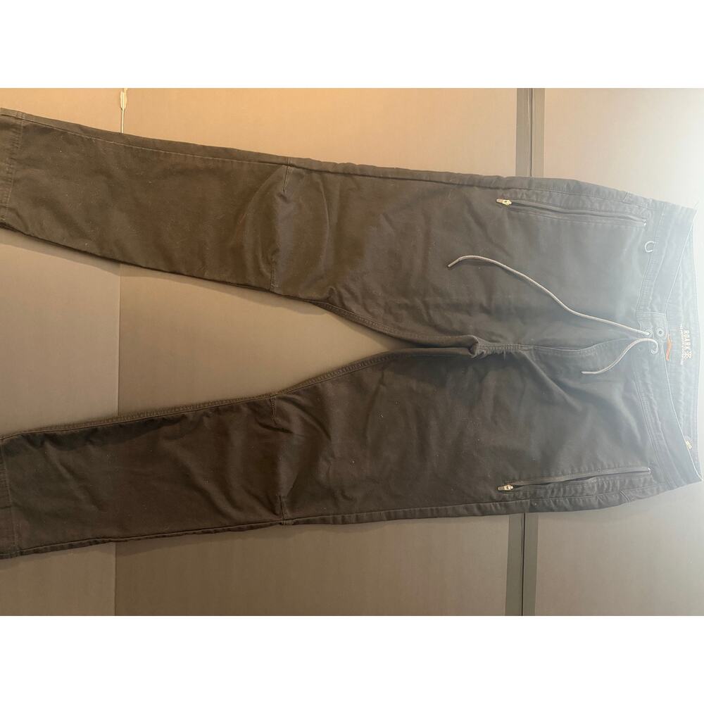 Roark Men’s Size 32 Black Drawstring Utility Pants Zip Pockets Stretch Outdoor - Picture 2 of 6